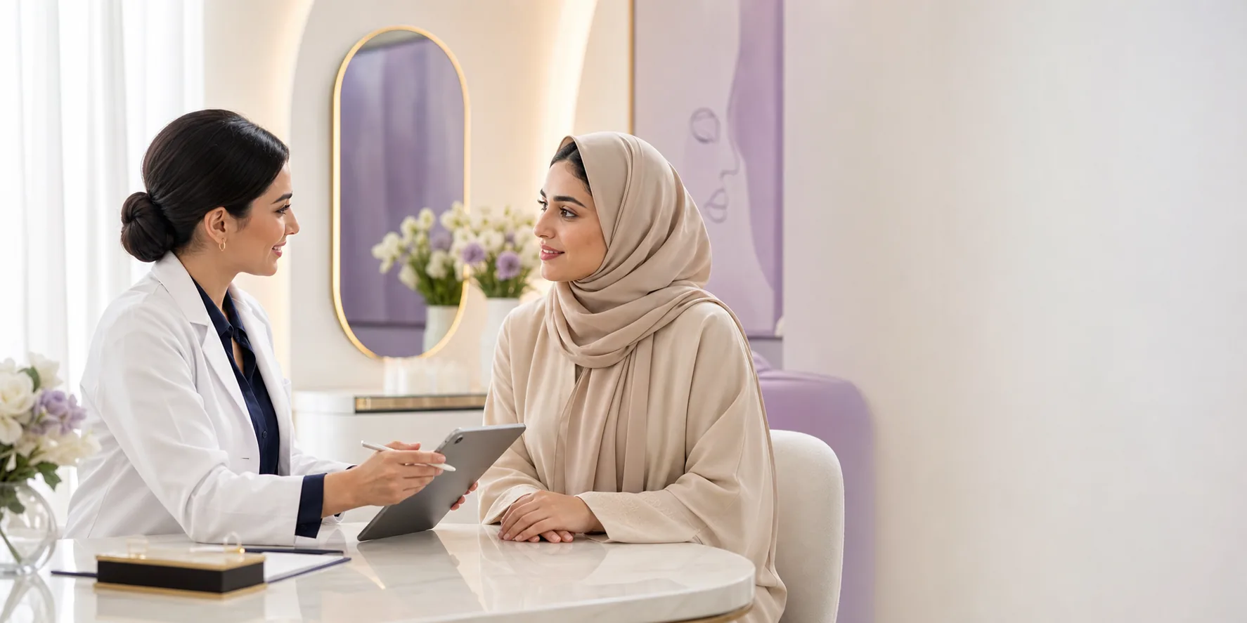 استشارة تجميلية في عيادة Med Aura